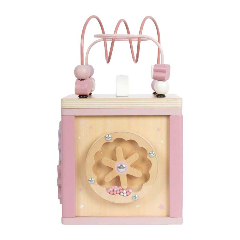 Small Foot - Houten Motor Vaardigheden Kubus Roze