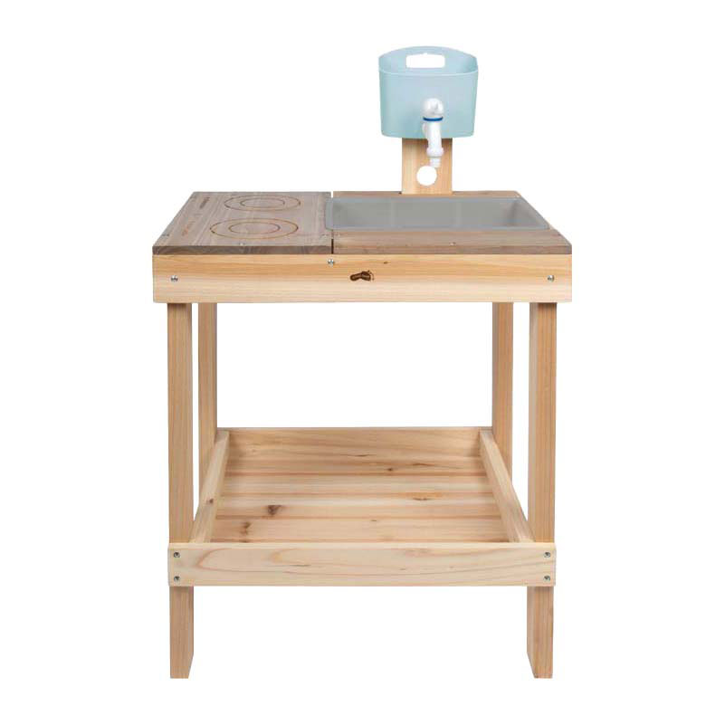 Petite table de jeu et cuisine en bois pour la boue