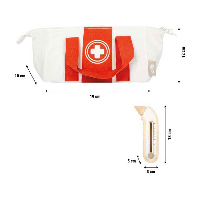 Small Foot - Dokterstas Speelset Rood - 8dlg.