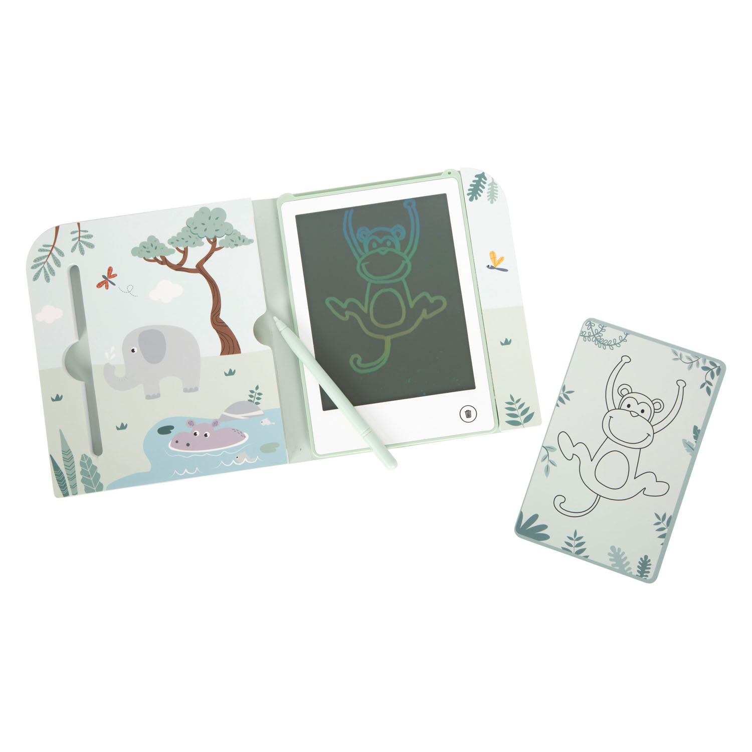 Small Foot LCD Kleurboek met Safari Templates