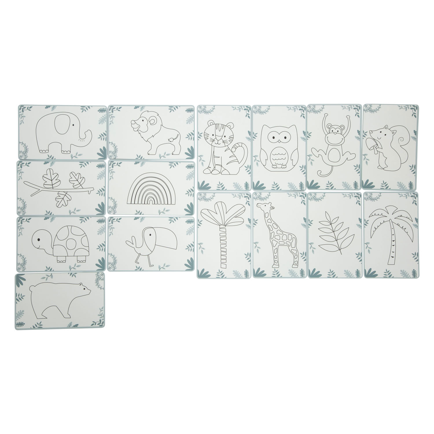 Small Foot LCD Kleurboek met Safari Templates