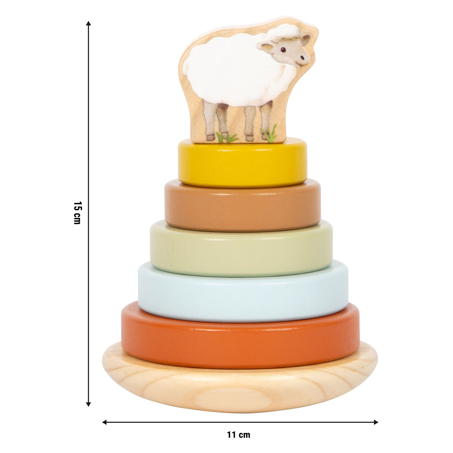 Small Foot Houten Stapeltoren Schaap