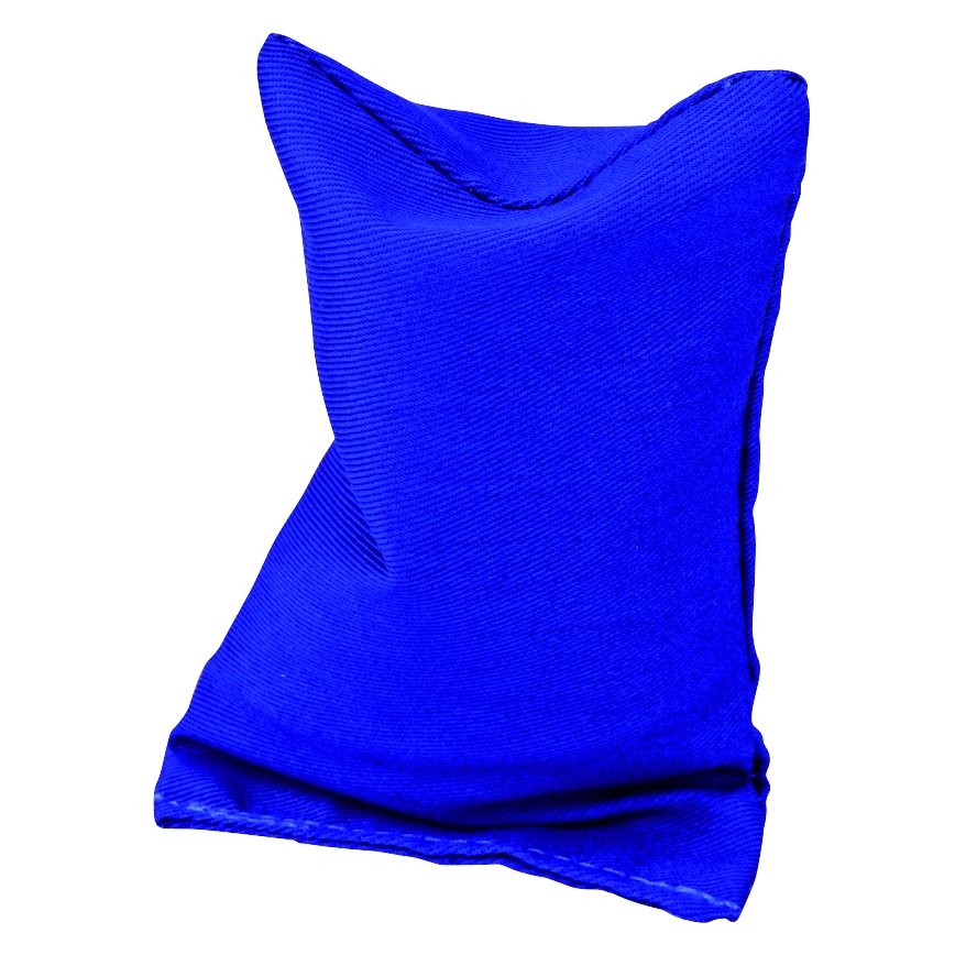 Bonenzak blauw, 8 x 14 cm, gewicht: 80 g