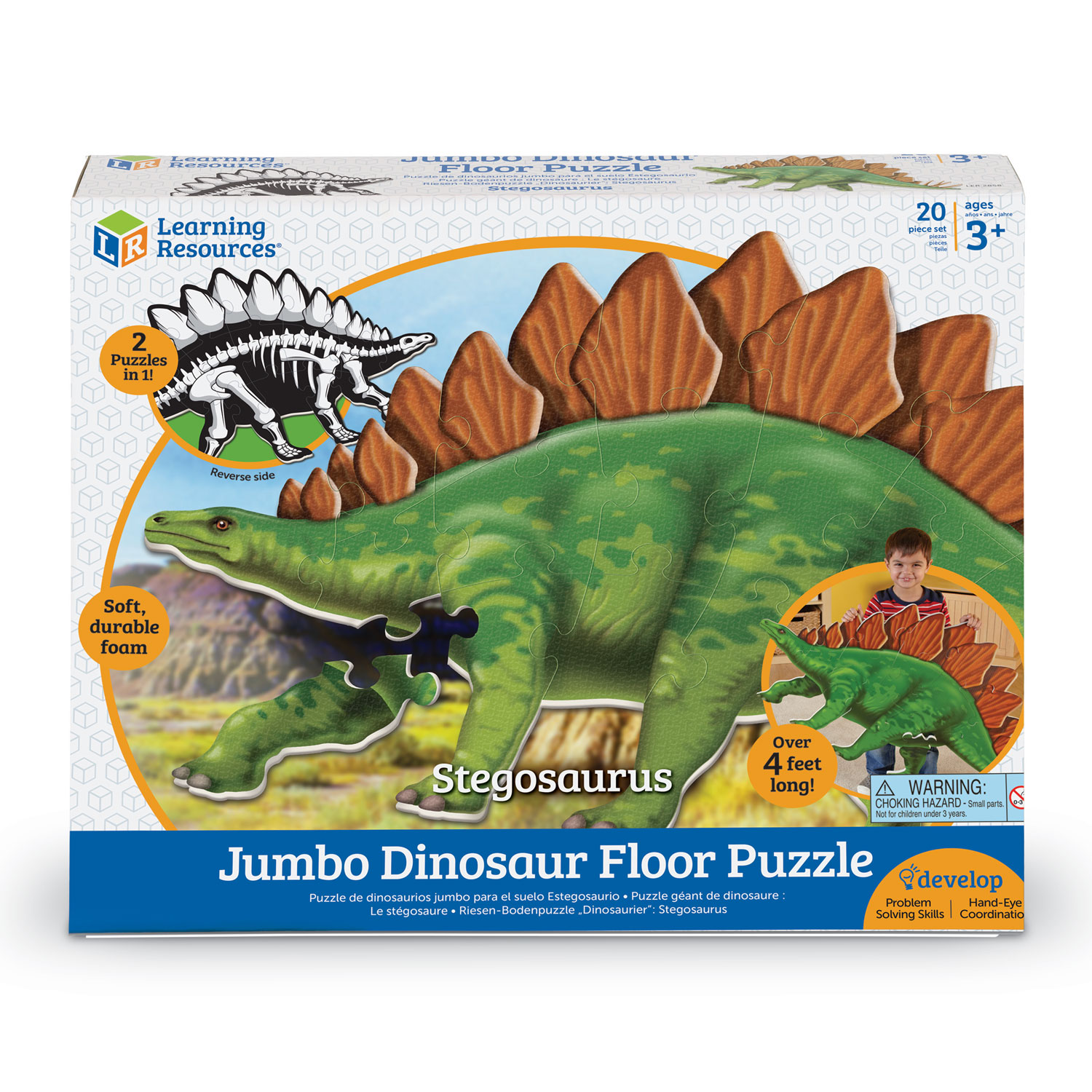 Jumbo Dino Vloerpuzzel - Stegosaurus