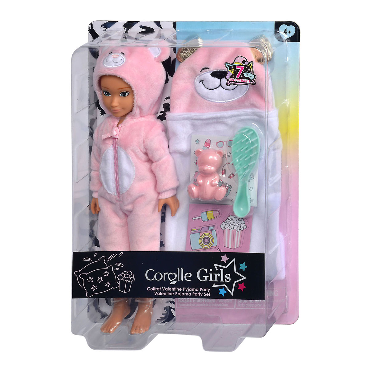 Corolle Girls – Fashion Doll Valentine Pyjama Party-Set