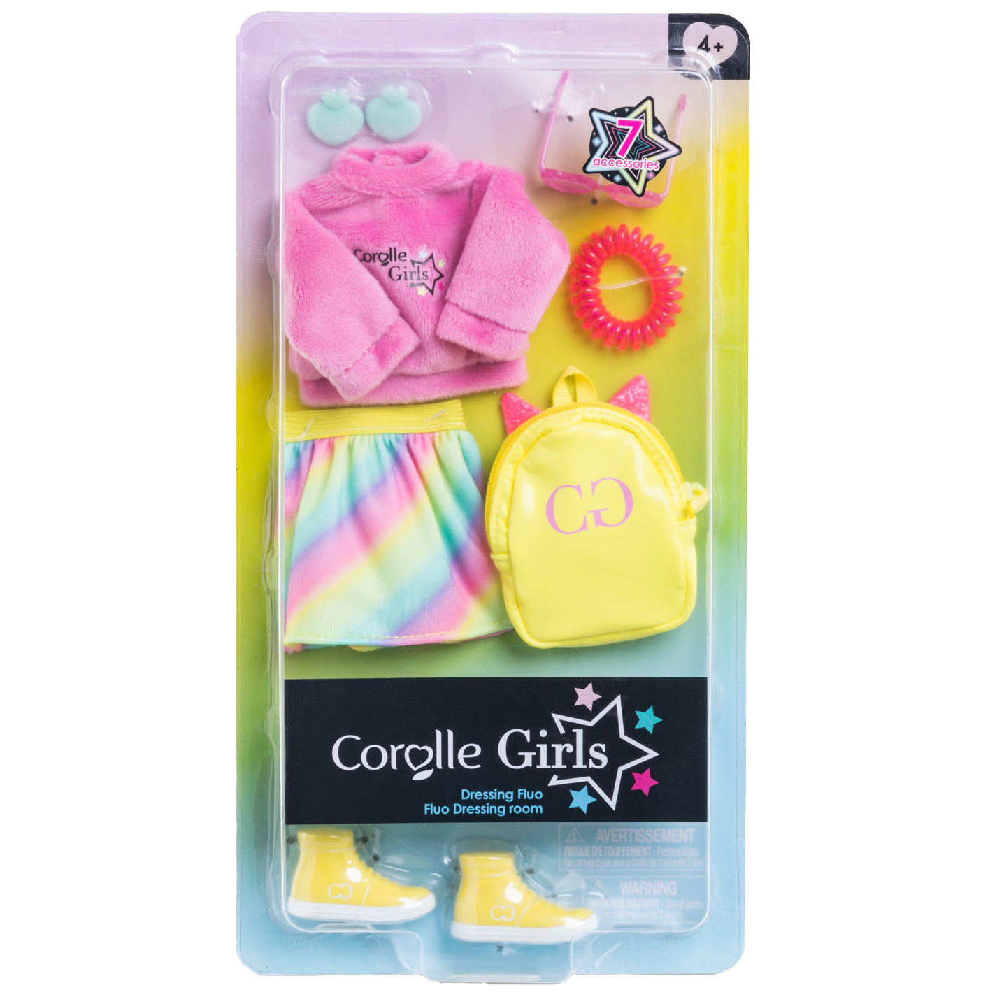 Corolle Girls – Puppenkleidung Fluo Set Ankleidezimmer