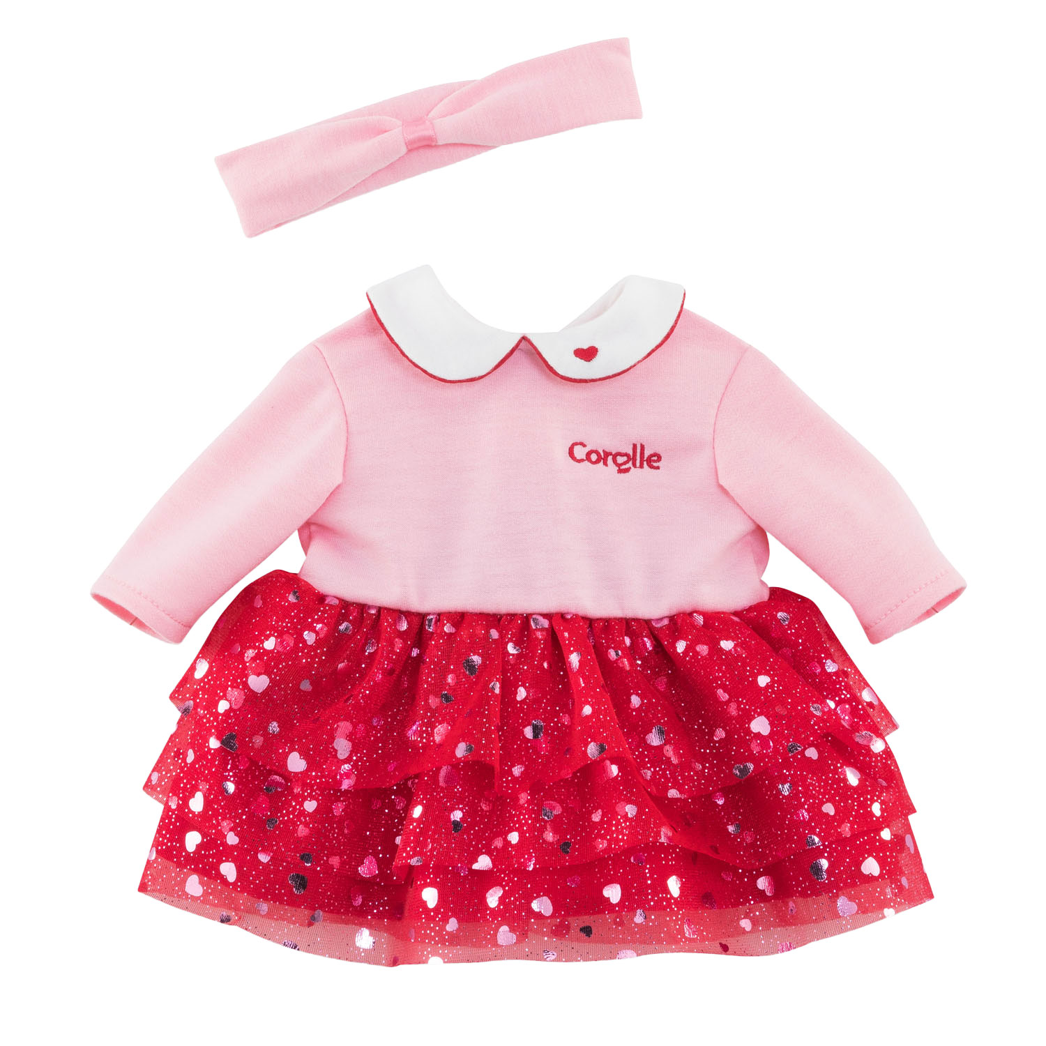 Corolle Mon Premier Poupon Hearts Kleid und Stirnband, 30 cm