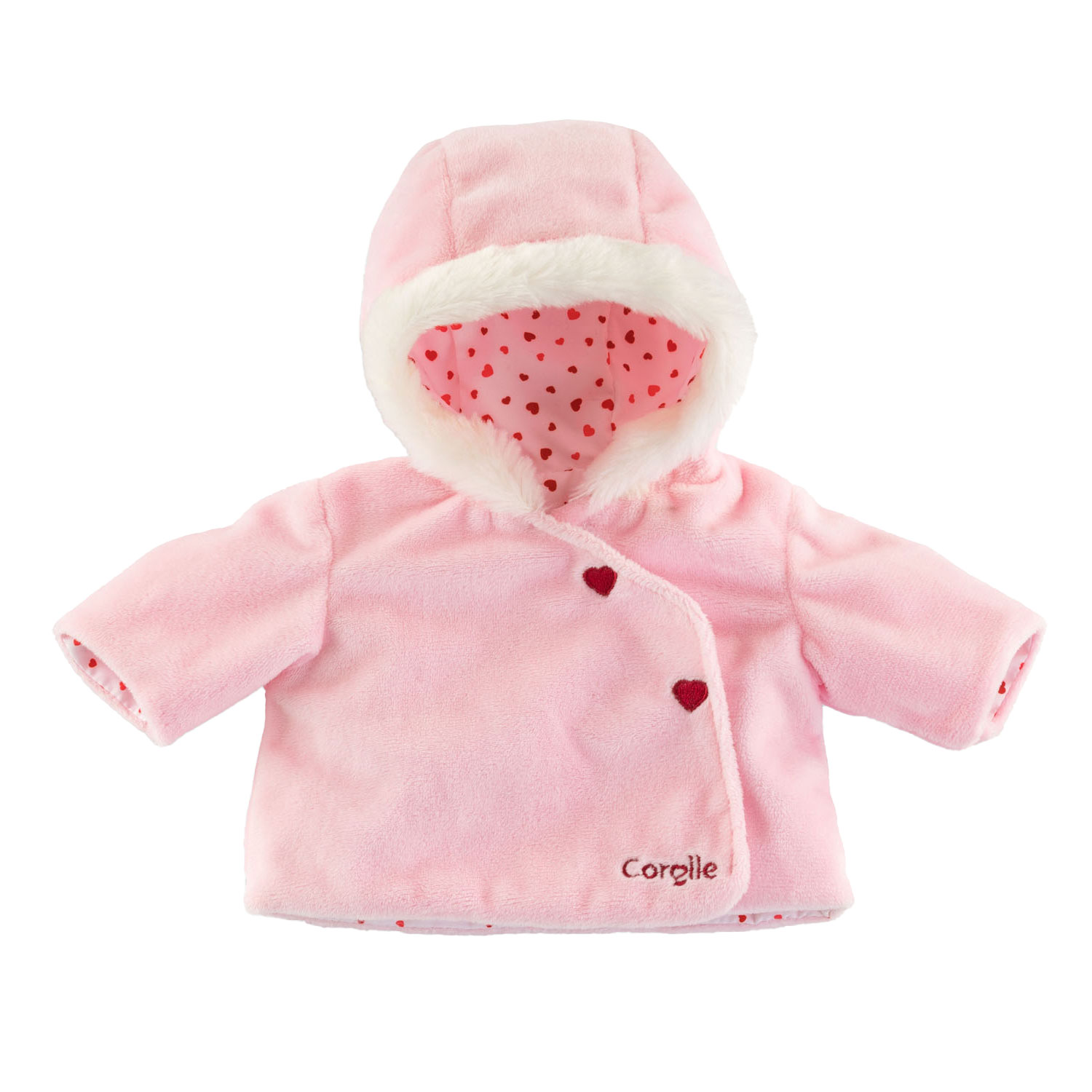 Corolle Mon Premier Poupon Veste Coeurs Rose, 30cm