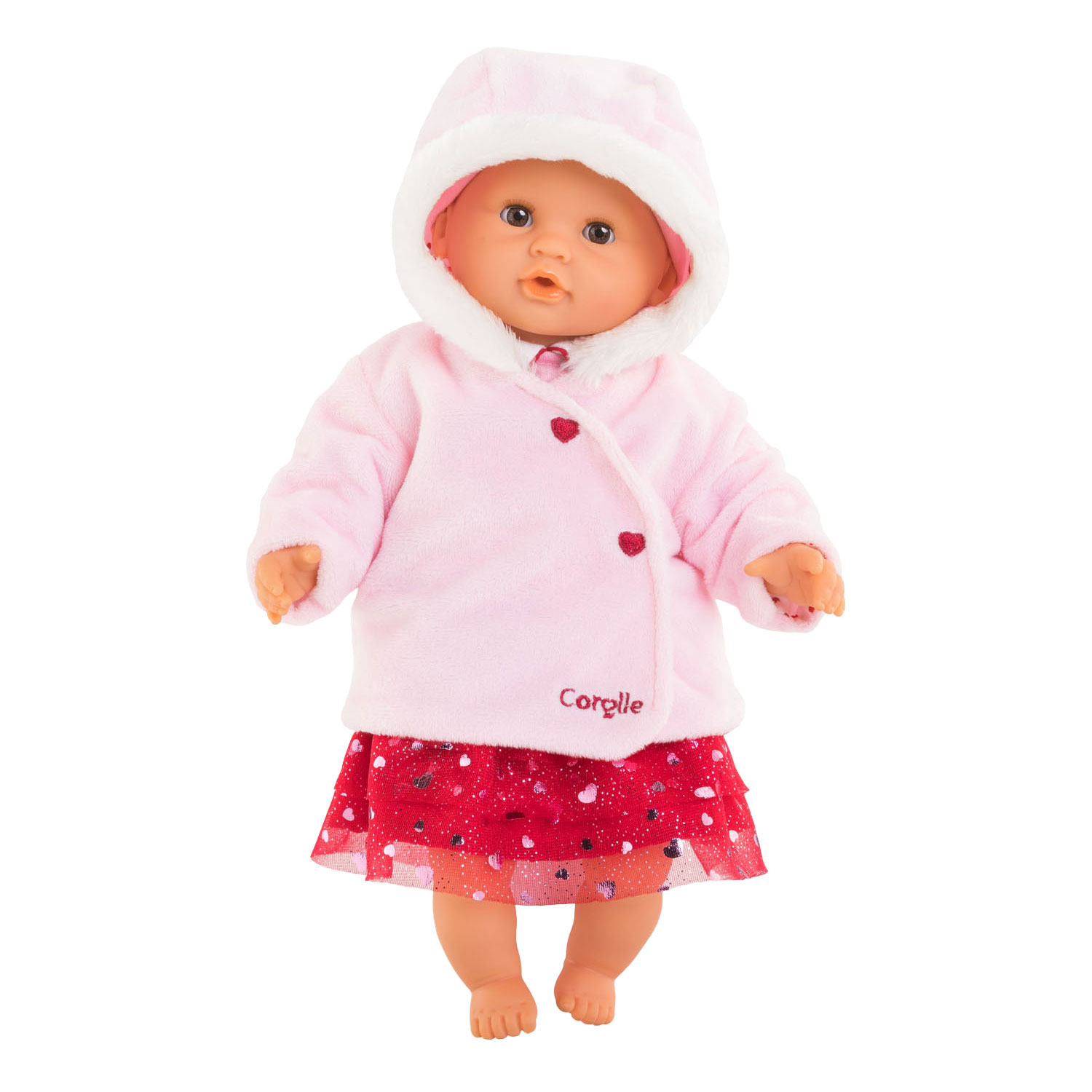 Corolle Mon Premier Poupon Veste Coeurs Rose, 30cm