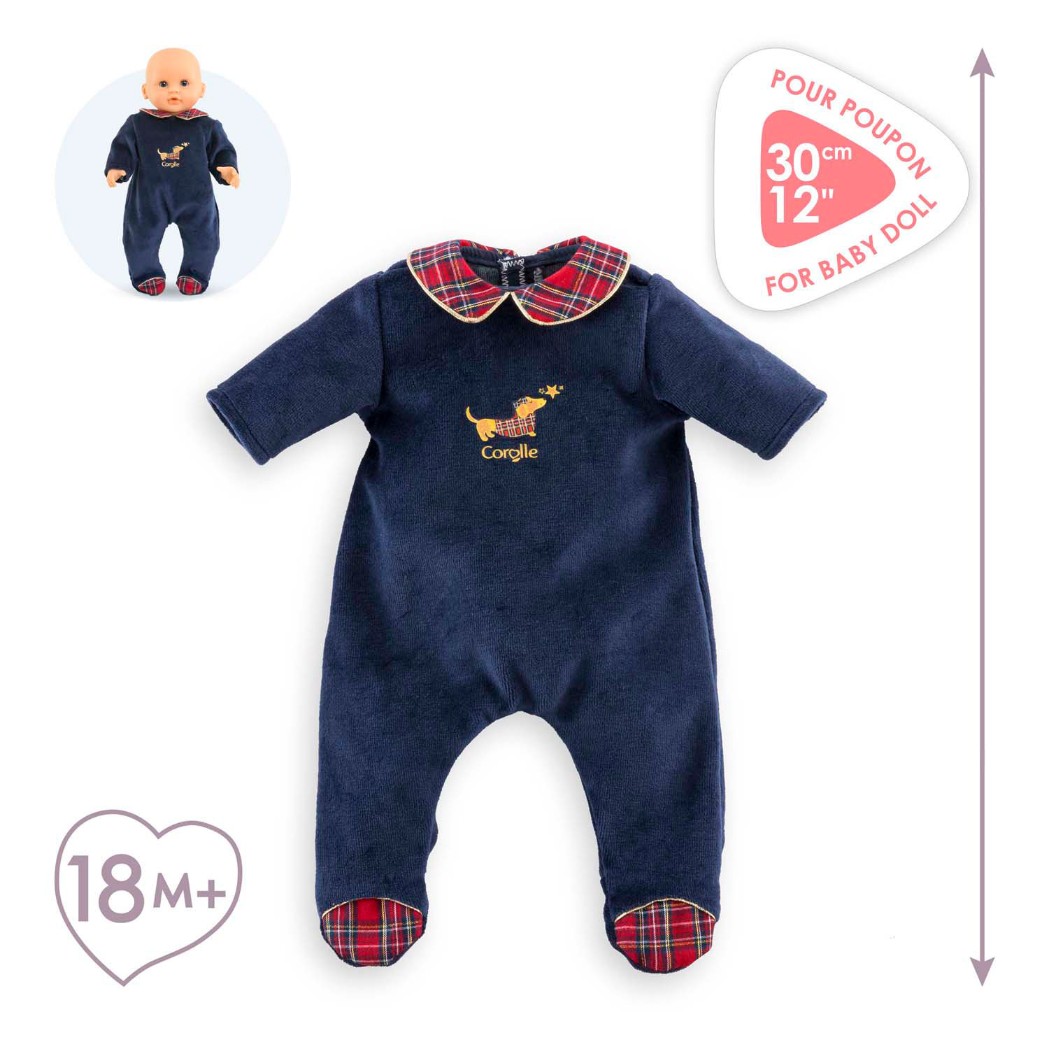 Pyjama de vacances pour poupées Corolle , 30 cm