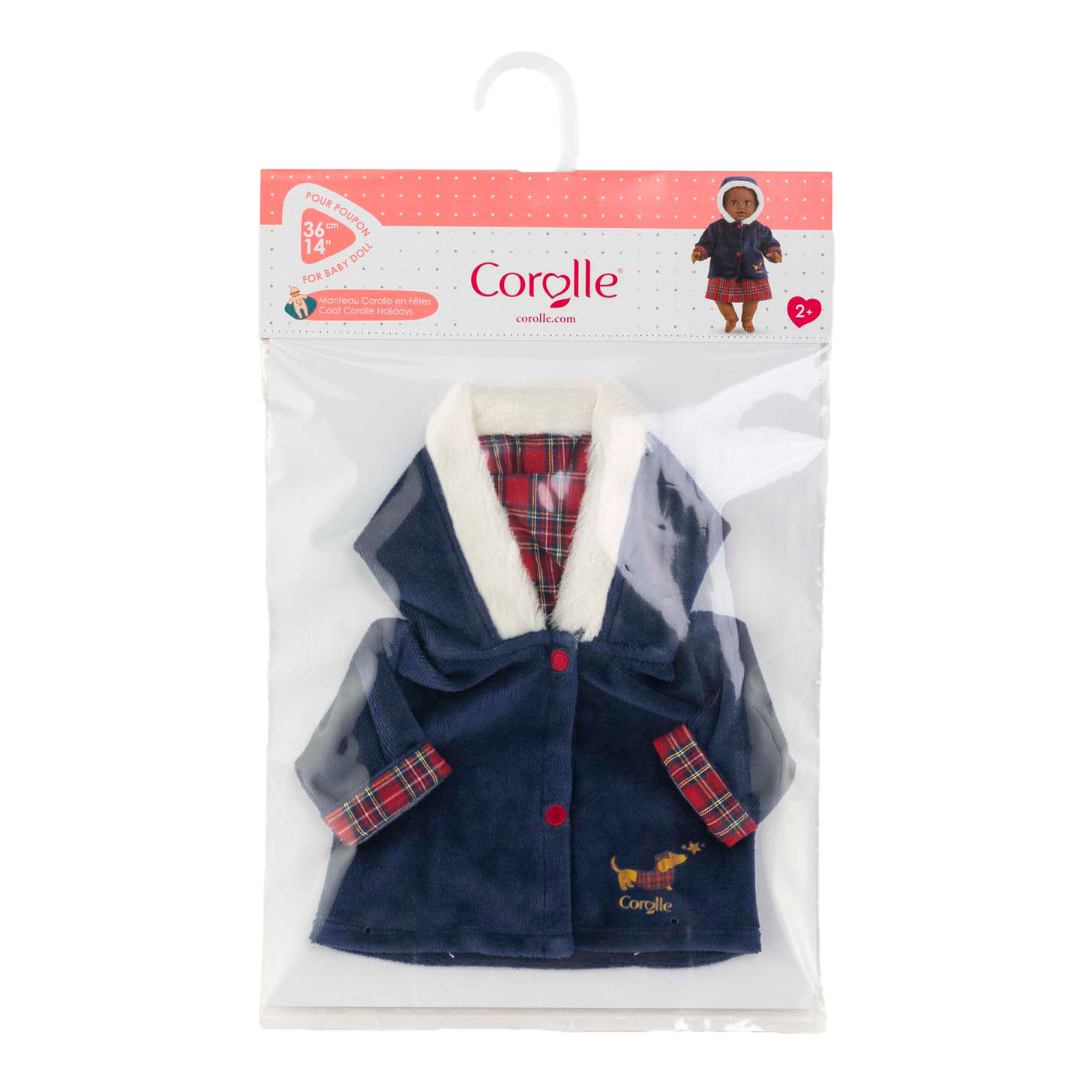 Manteau de vacances Corolle pour poupée bébé, 36 cm