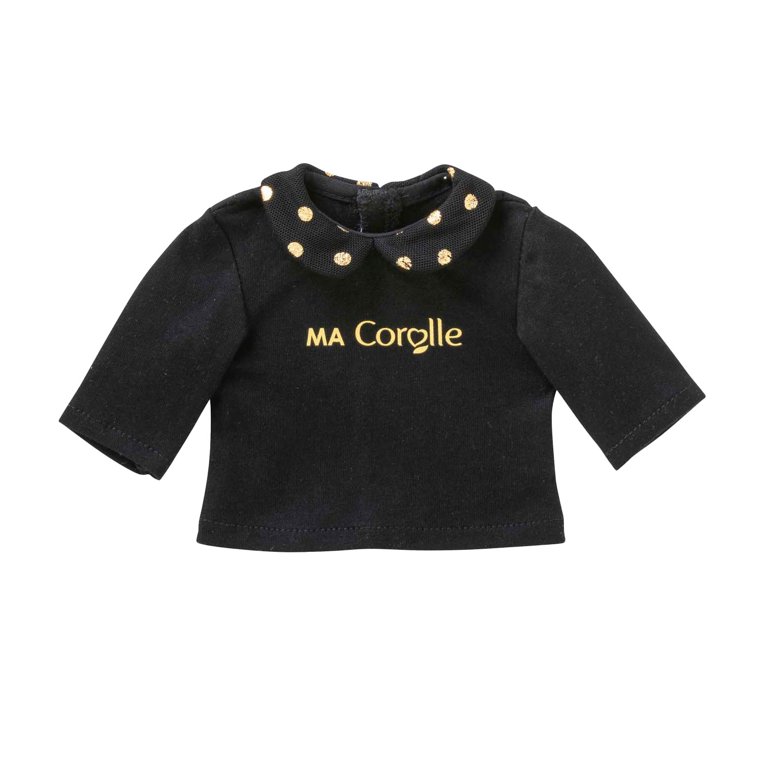 Corolle T-Shirt in Schwarz und Gold für Puppen, 36 cm