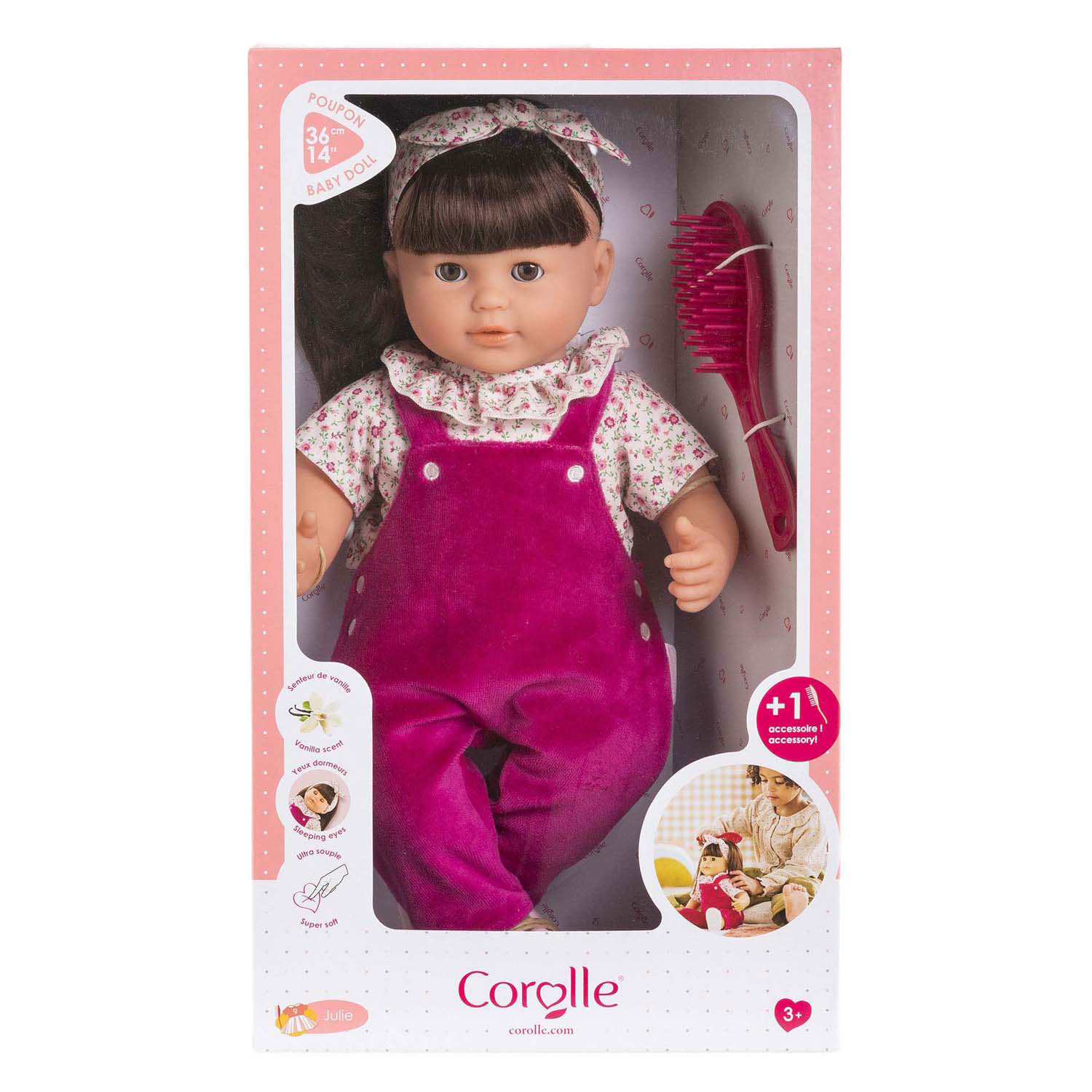 Corolle Mon Grande Poupon Julie Rose Grenadine Babypop - 36cm