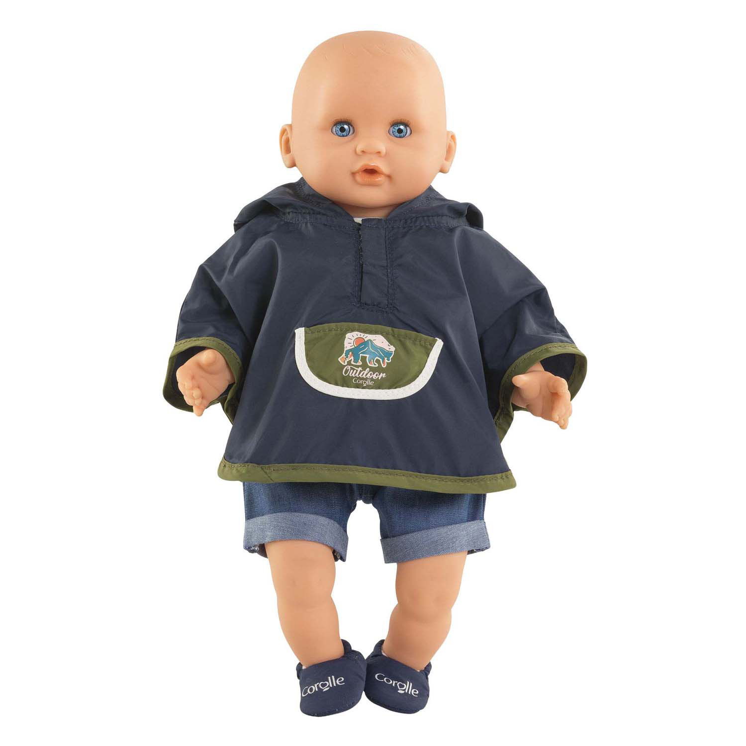 Corolle Regenponcho Kleine Ontdekker - 30cm