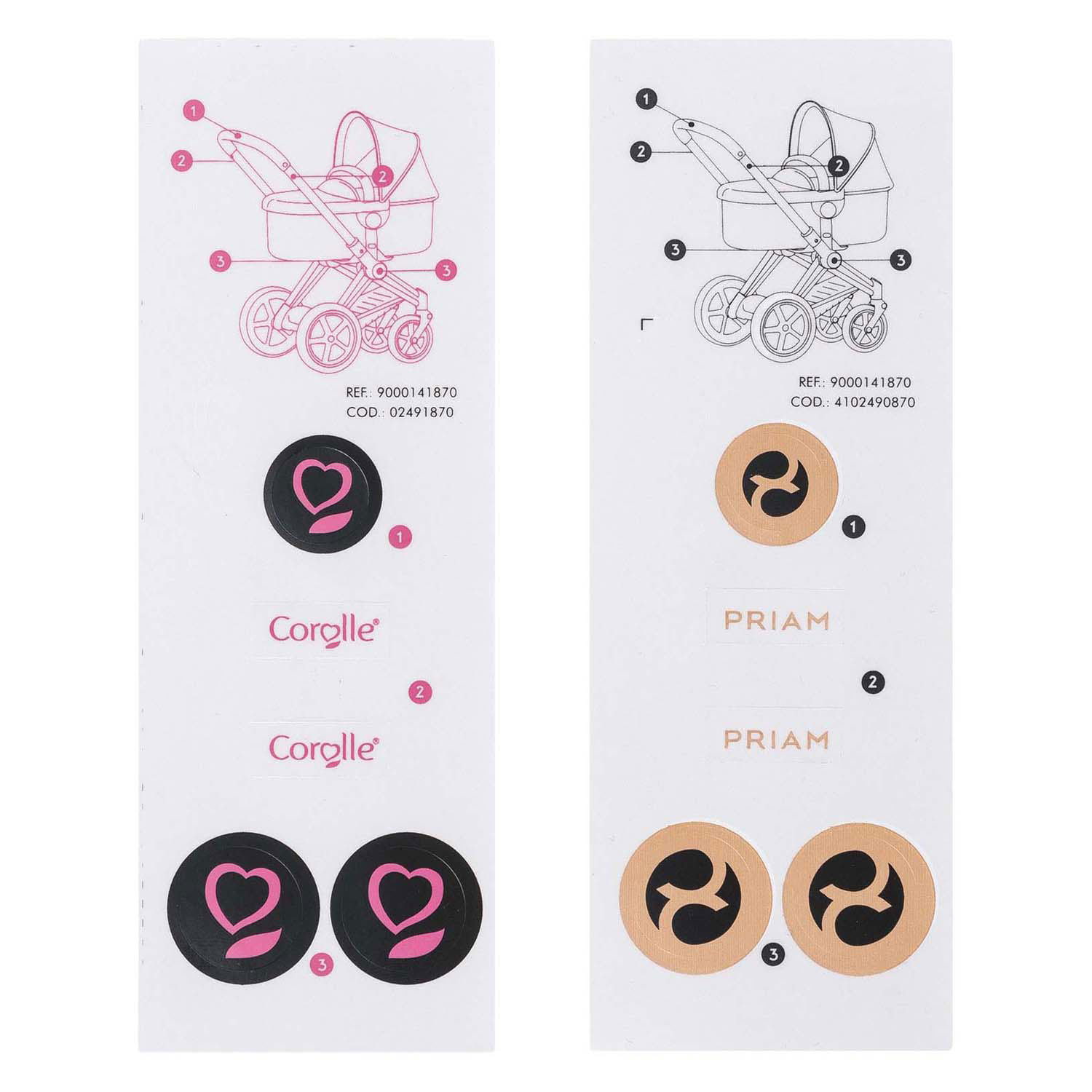 Corolle Poppenwagen 3-in-1 - 36/42cm