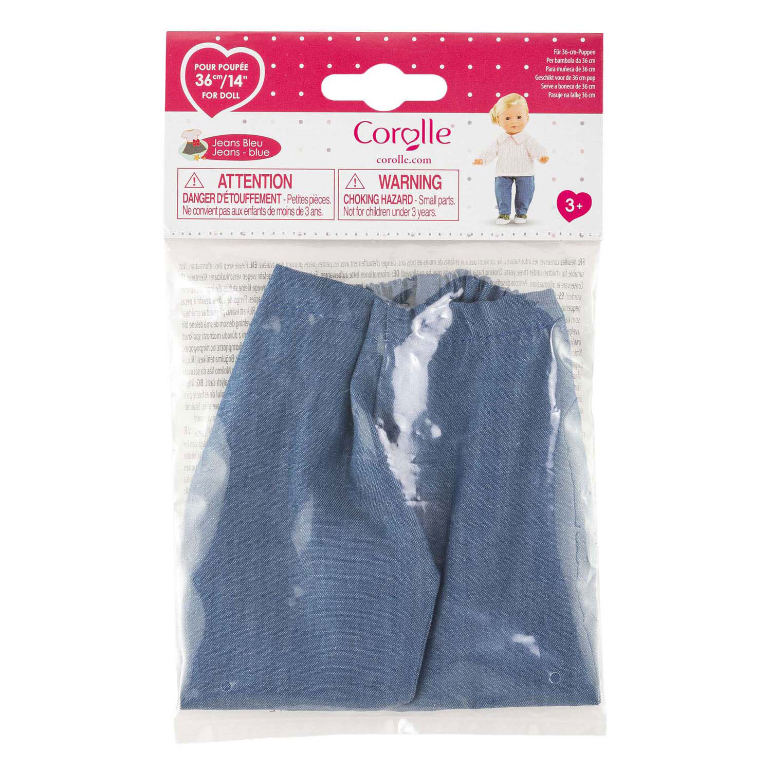 Ma Corolle Blauwe Poppen Jeans - 36cm