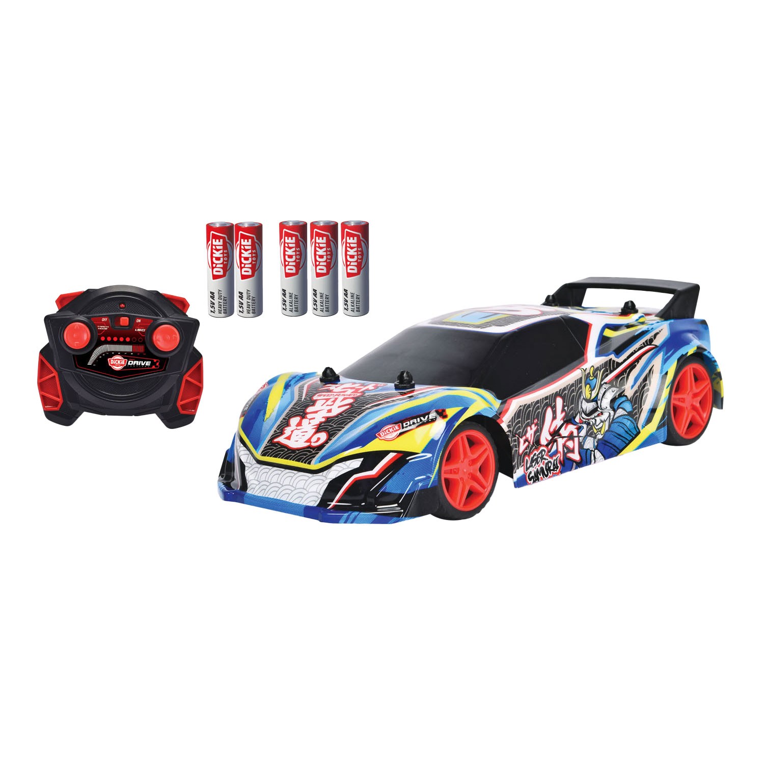 Dickie Toys - Rc Laser Samurai - Racewagen - Licht en geluid - Vanaf 6 jaar