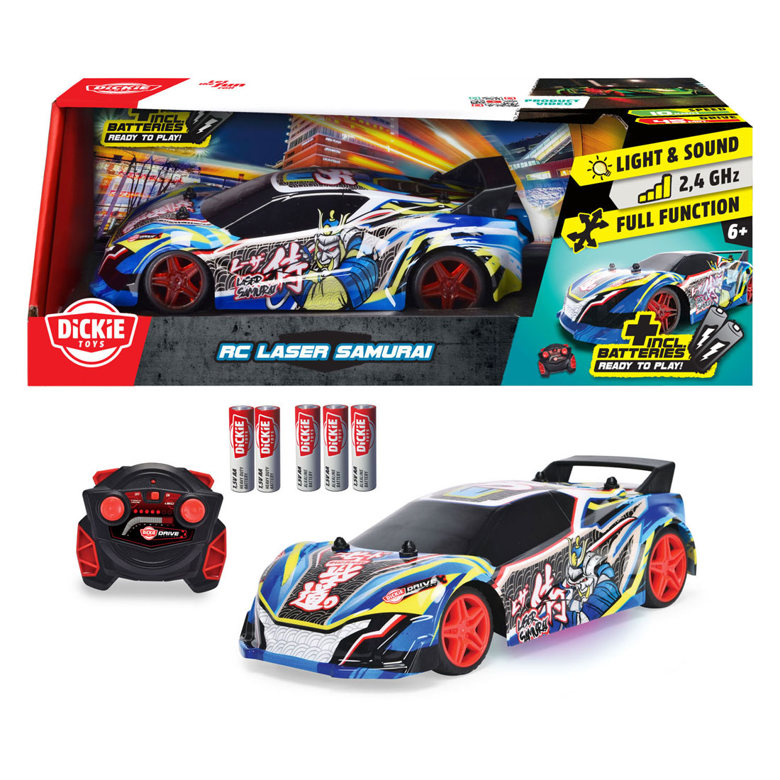 Dickie RC-gesteuertes Auto Laser Samurai RTR