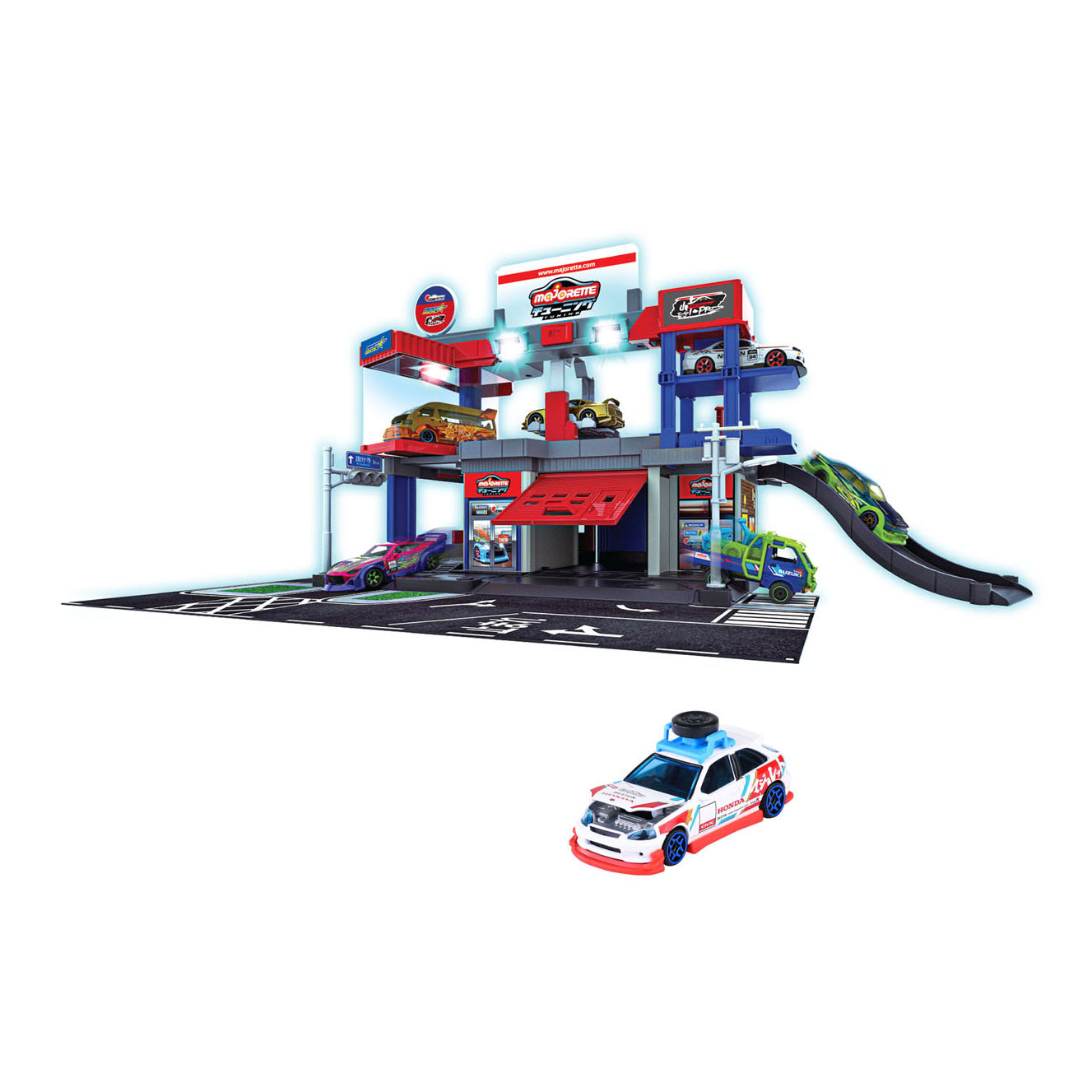 Majorette Japan Series Tuning Garage Spielset