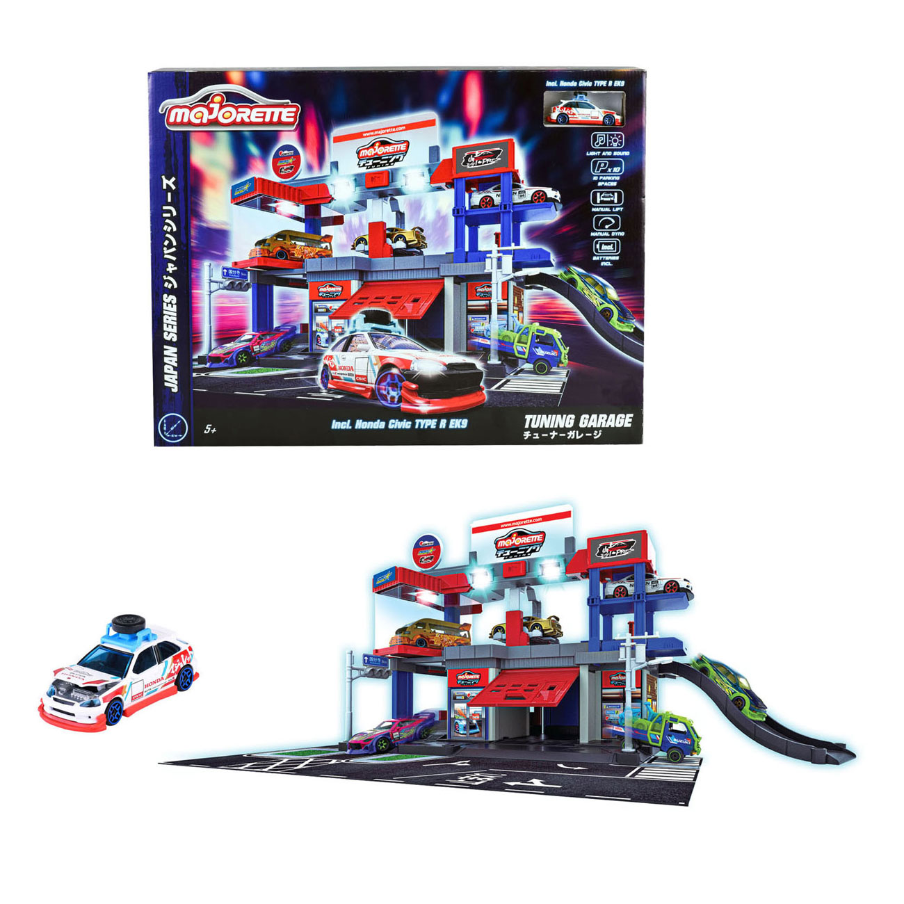 Majorette Japan Series Tuning Garage Spielset