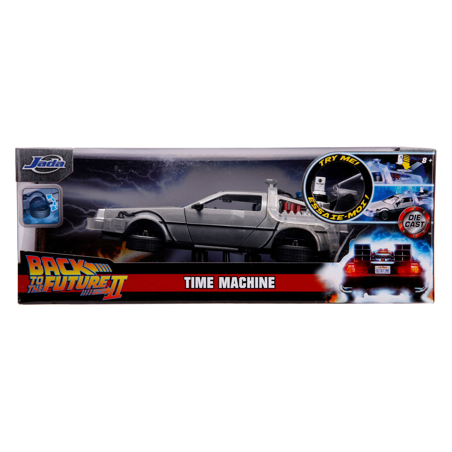 Jada Die-Cast Time Machine Back to the Future 2 1:24