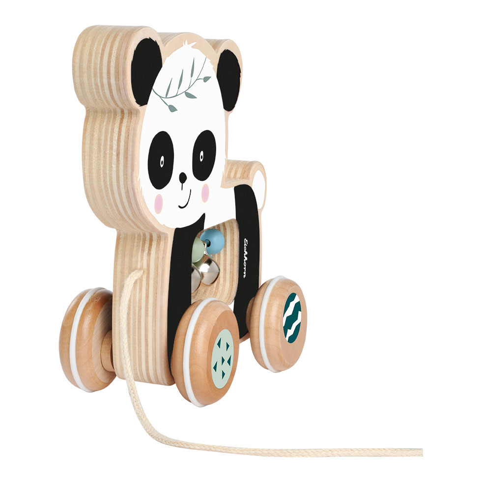 Eichhorn Holz-Nachziehtier Panda