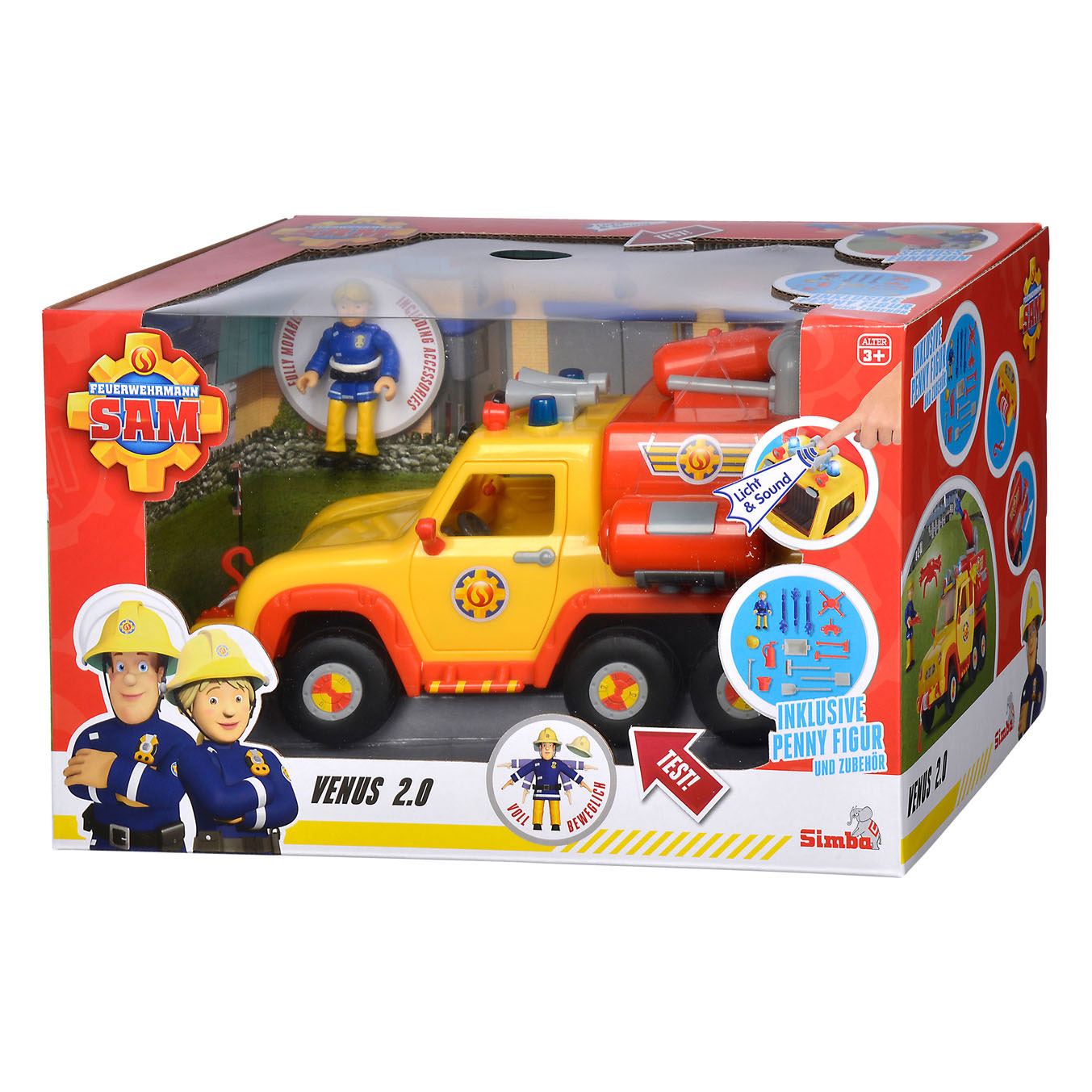 Brandweerman Sam Brandweerauto Venus 2 0 met Lobbes Speelgoed