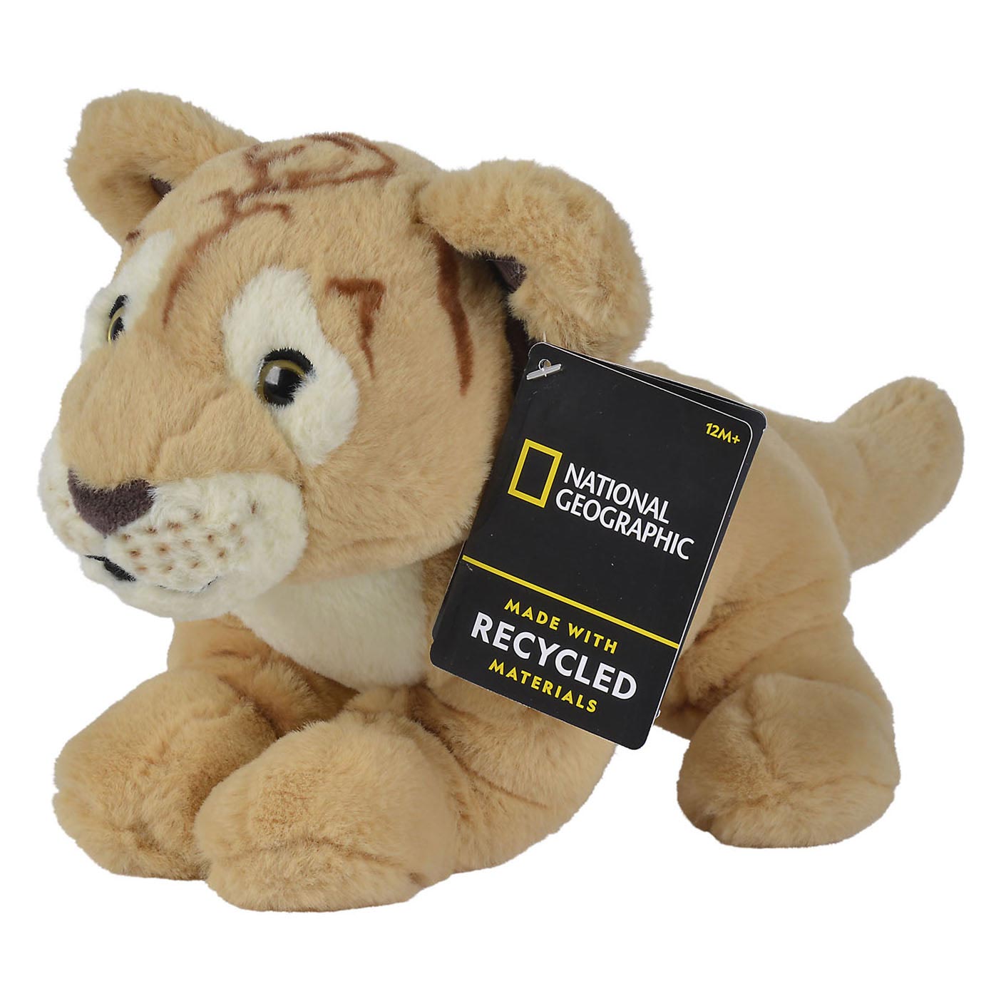 Lion en peluche National Geographic, 25 cm