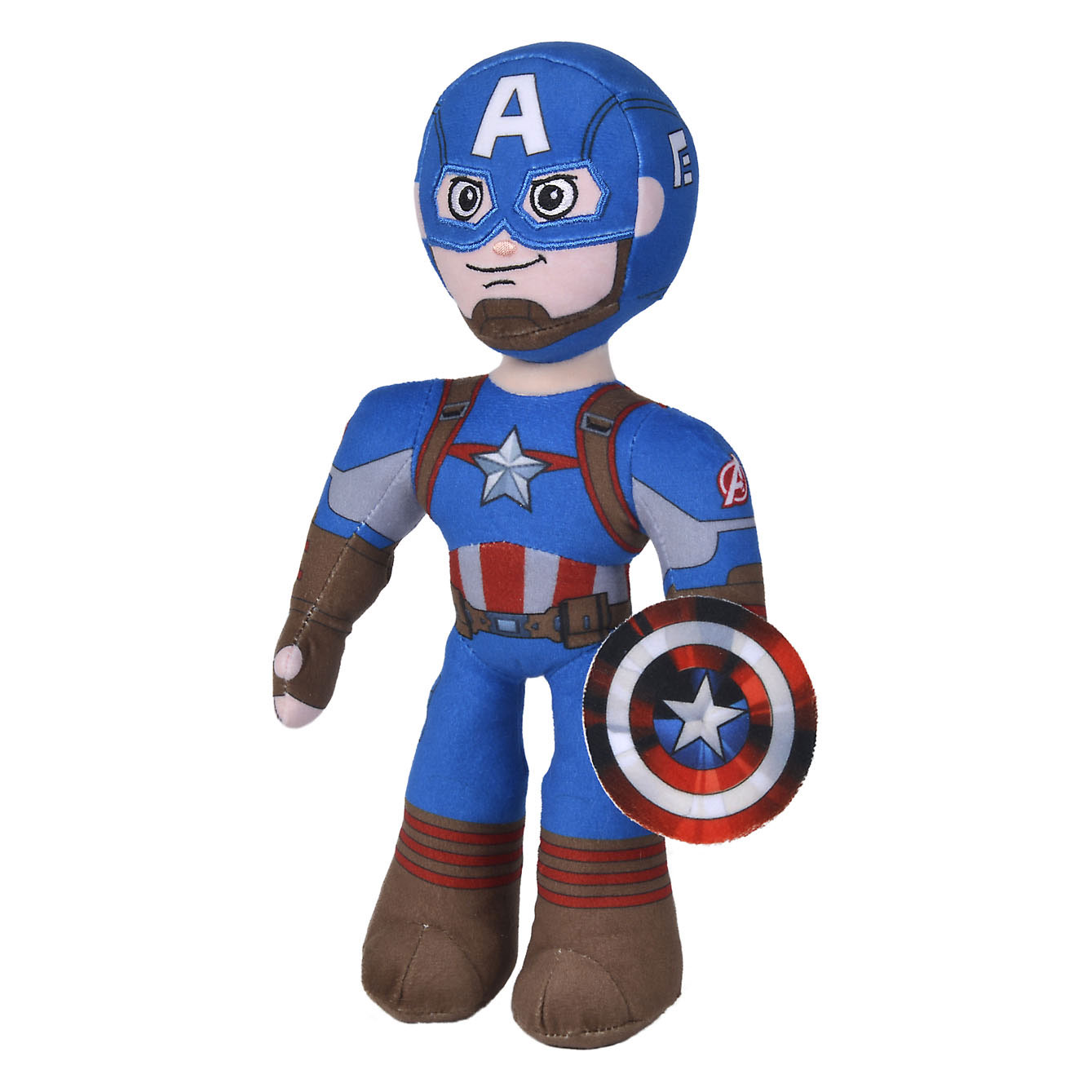 Disney Plüschtier Marvel Captain America beweglich, 25 cm