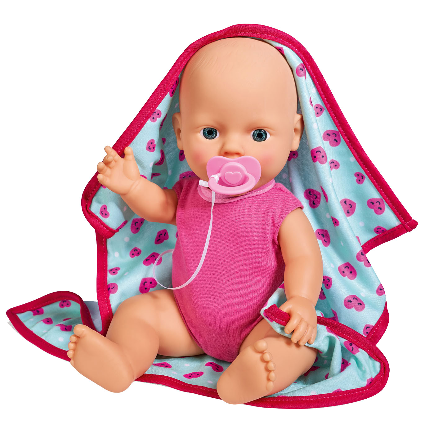 New Born Baby Doll mit Kuscheldecke