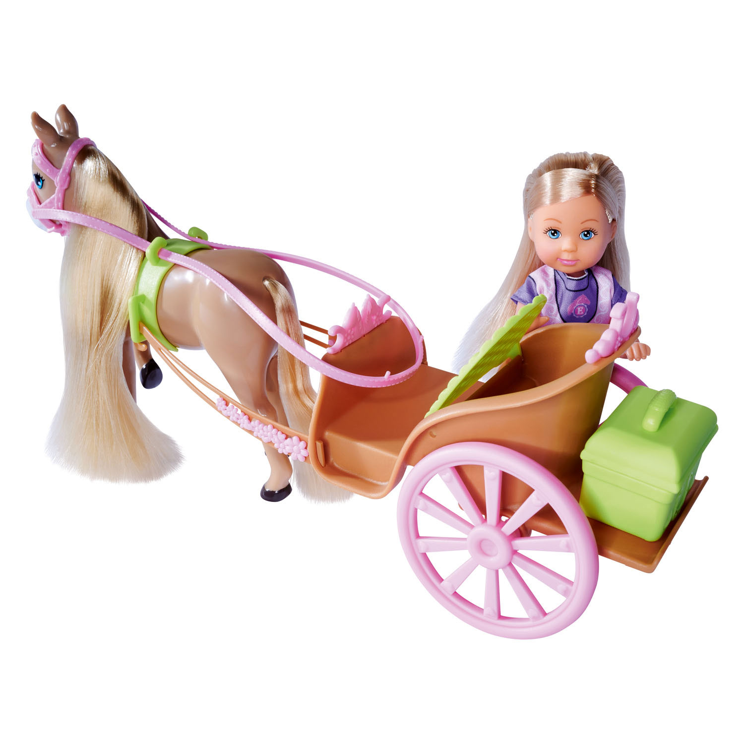 Evi Love Mini Poupée Cheval et Calèche