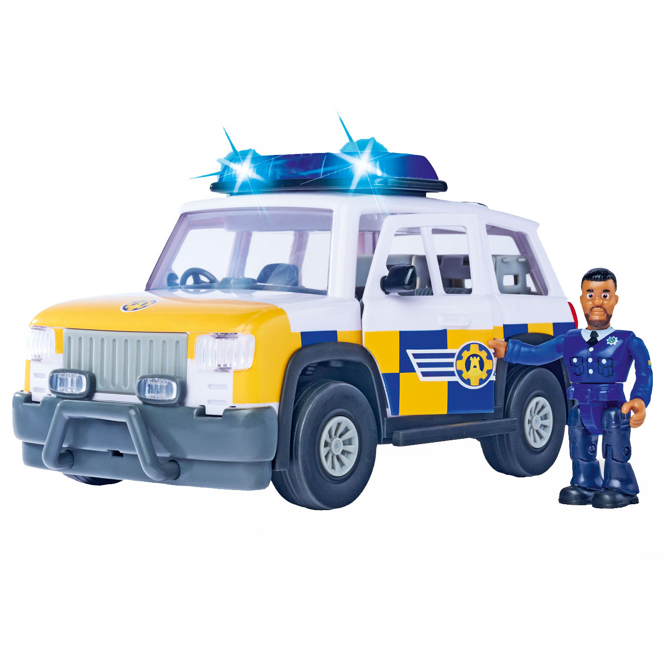 Moto de police et 1 figurine policier Sam le Pompier
