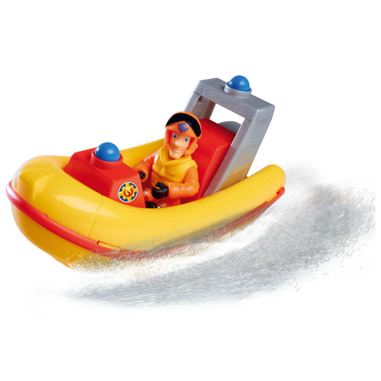 Feuerwehrmann Sam Rettungsboot mit Spielfigur Elvis