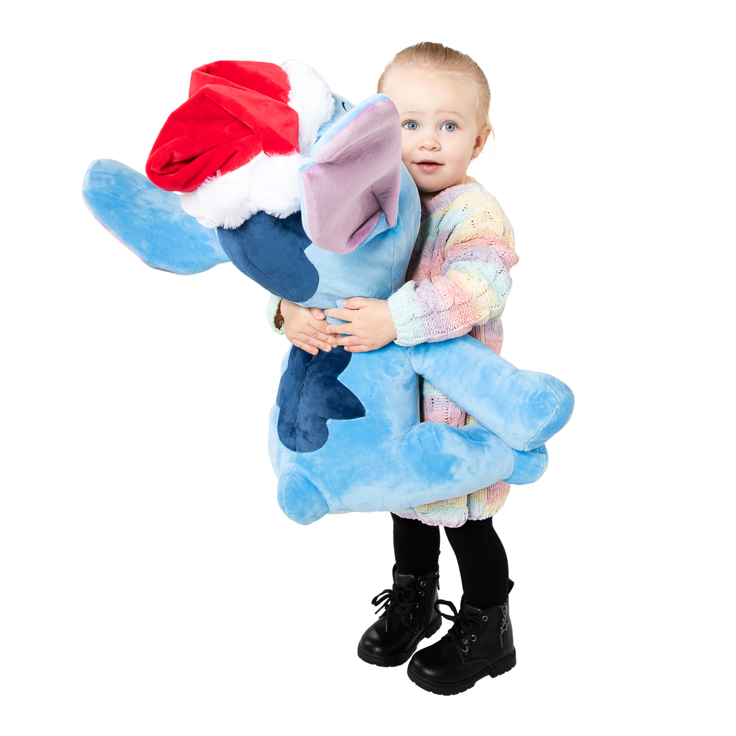 Disney Stitch Knuffel Pluche met Kerstmuts, 50cm