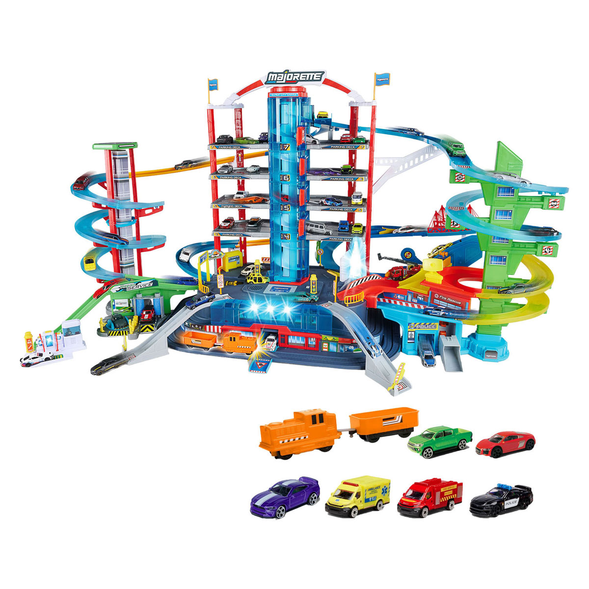 Garage Majorette Super City - Avec 6 véhicules