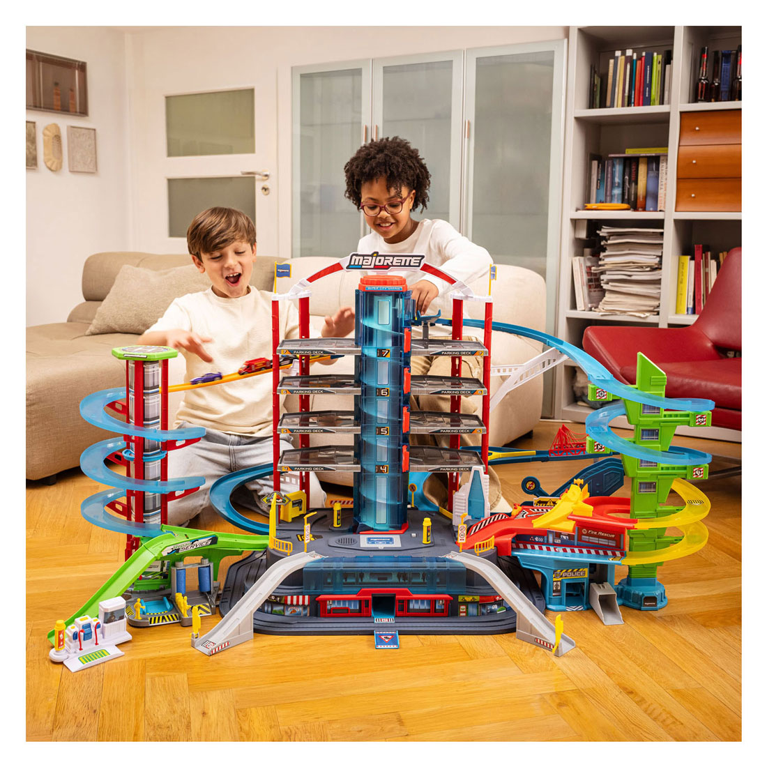 Garage Majorette Super City - Avec 6 véhicules