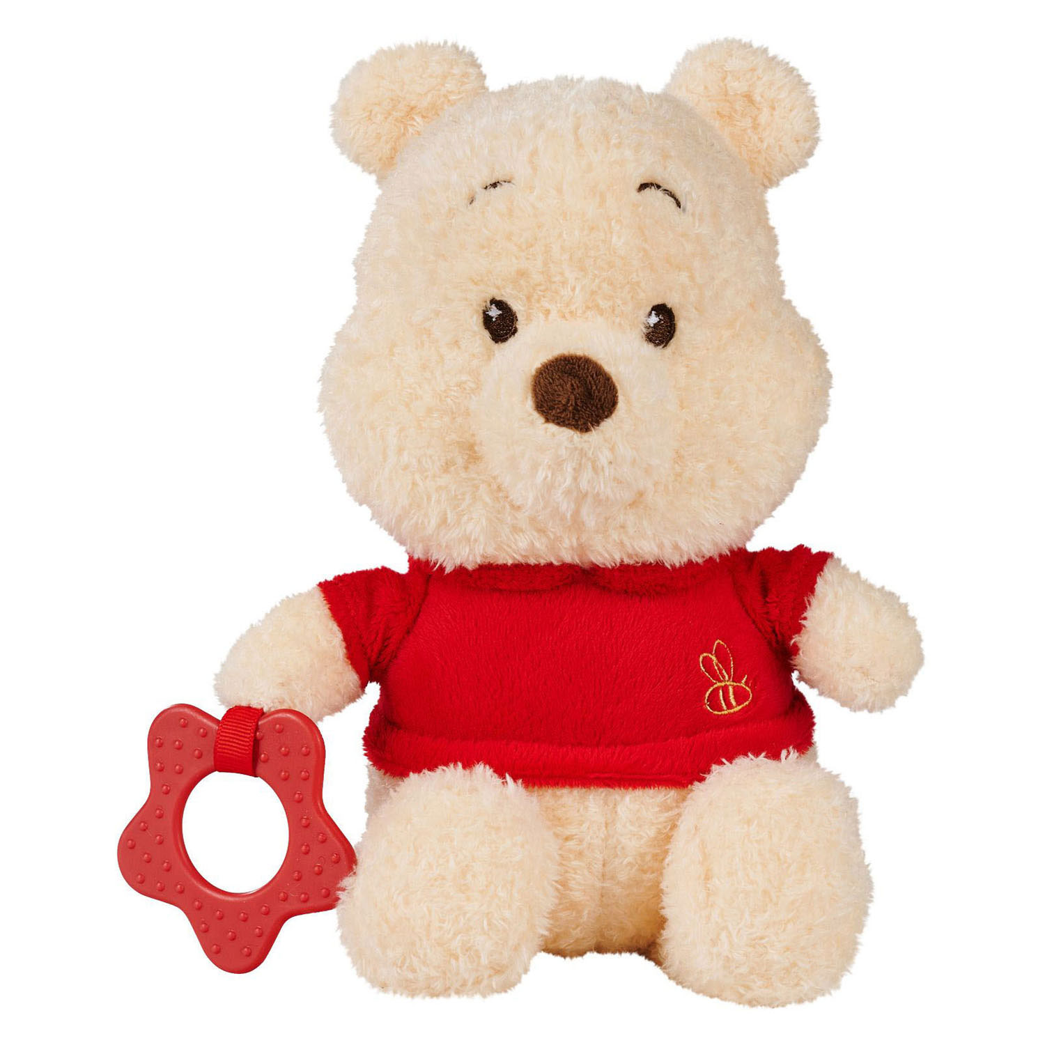 Peluche Winnie l'Ourson Disney avec anneau de dentition - 25 cm