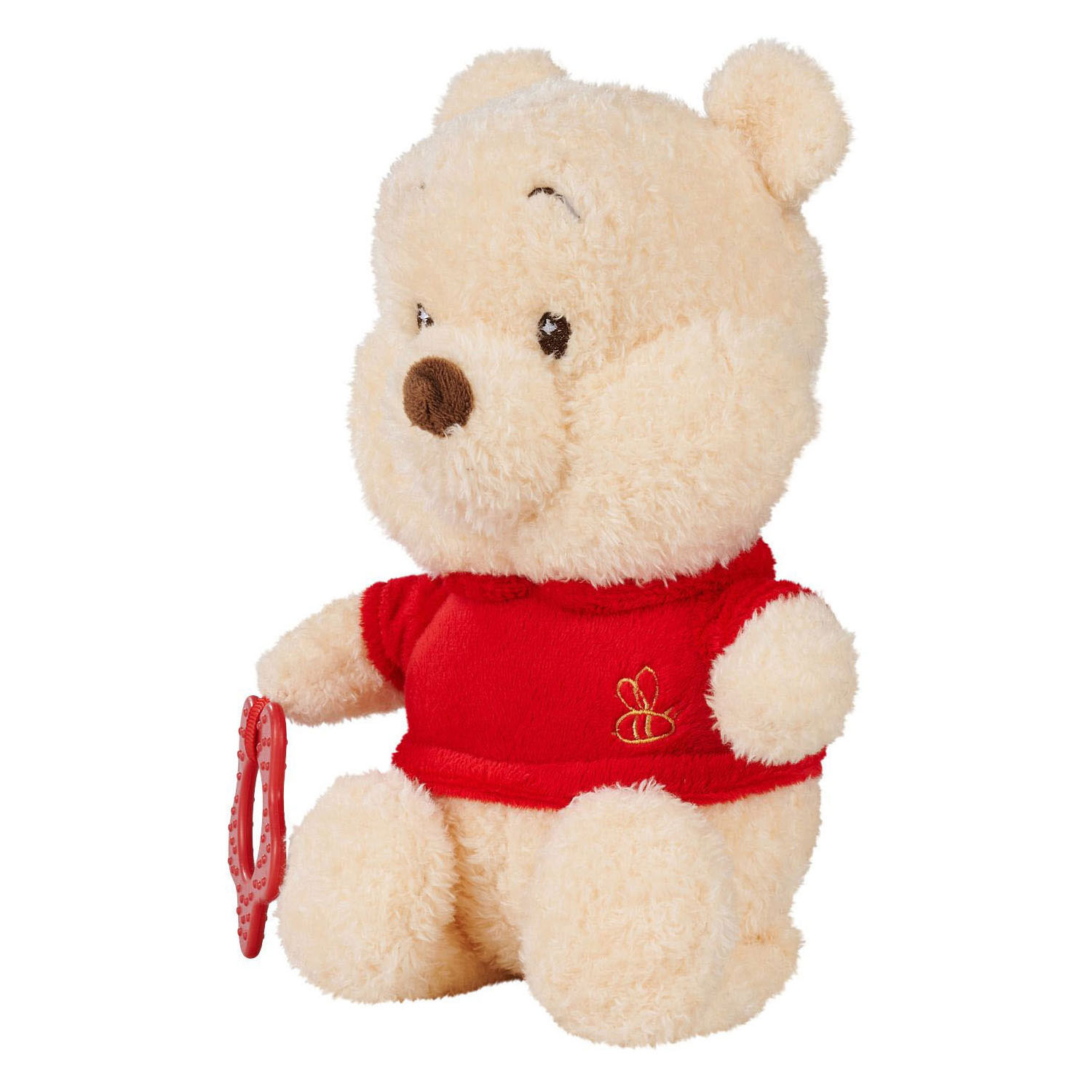 Peluche Winnie l'Ourson Disney avec anneau de dentition - 25 cm