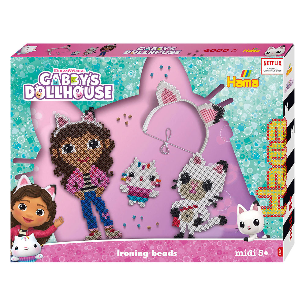 Hama Strijkkralenset Gift Box - Gabby's Poppenhuis, 4000st.