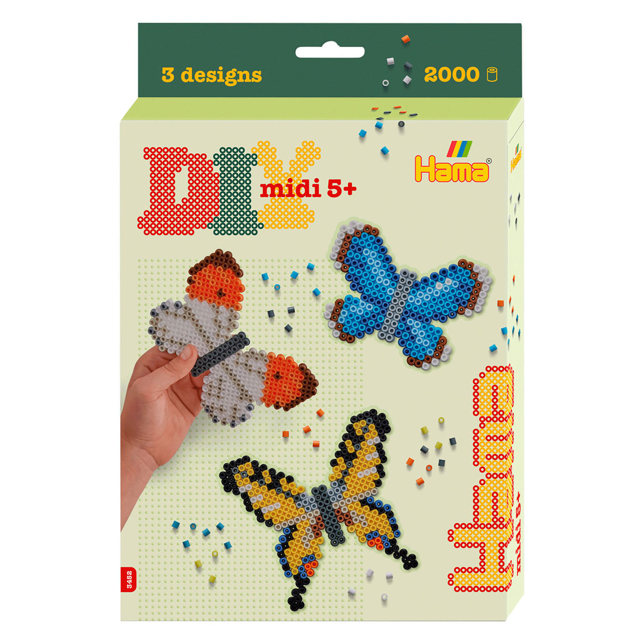 Hama Set de perles thermocollantes - Papillons, 2000 pcs.