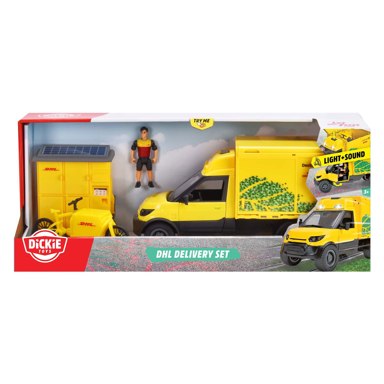 Ensemble de véhicules de livraison de colis Dickie DHL
