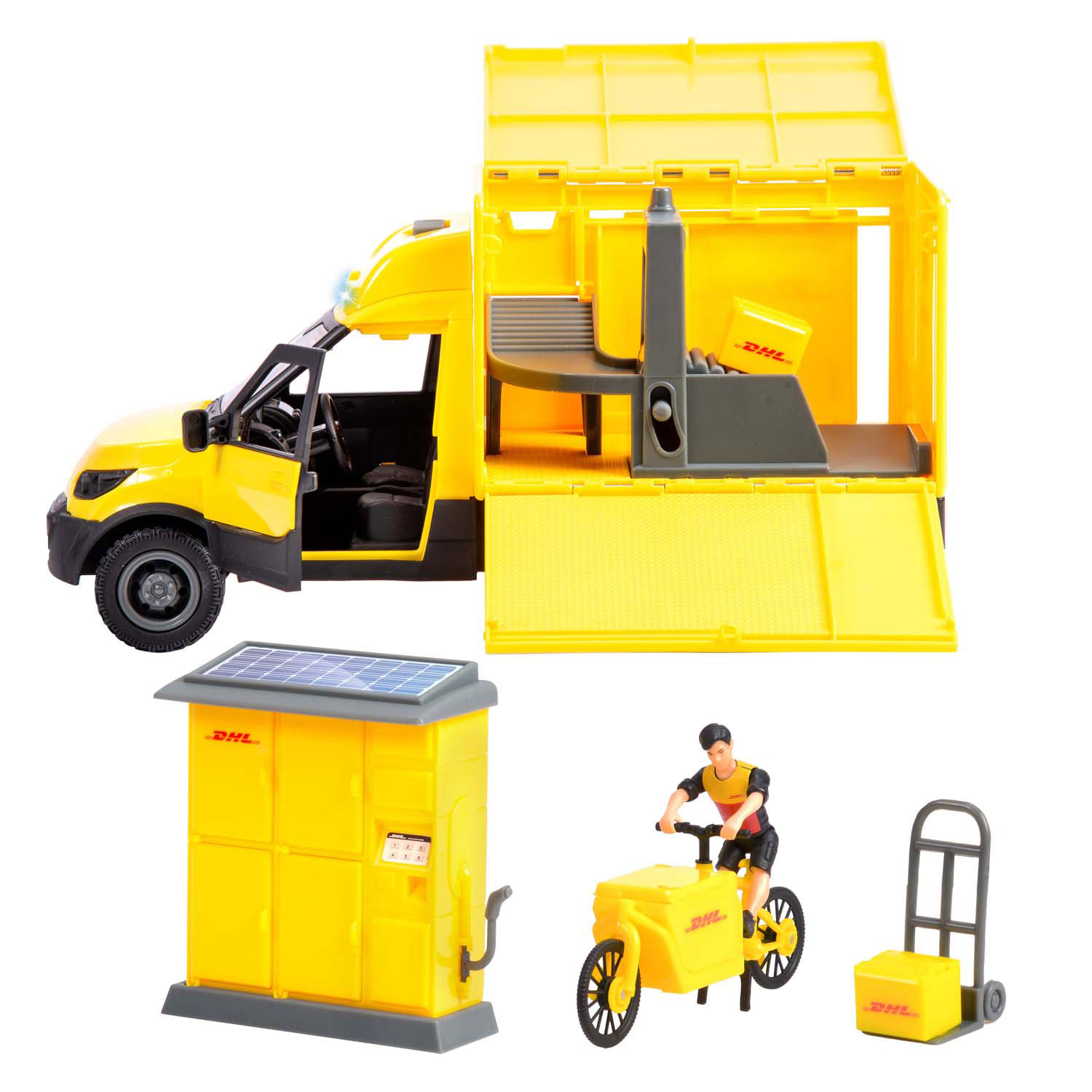 Ensemble de véhicules de livraison de colis Dickie DHL