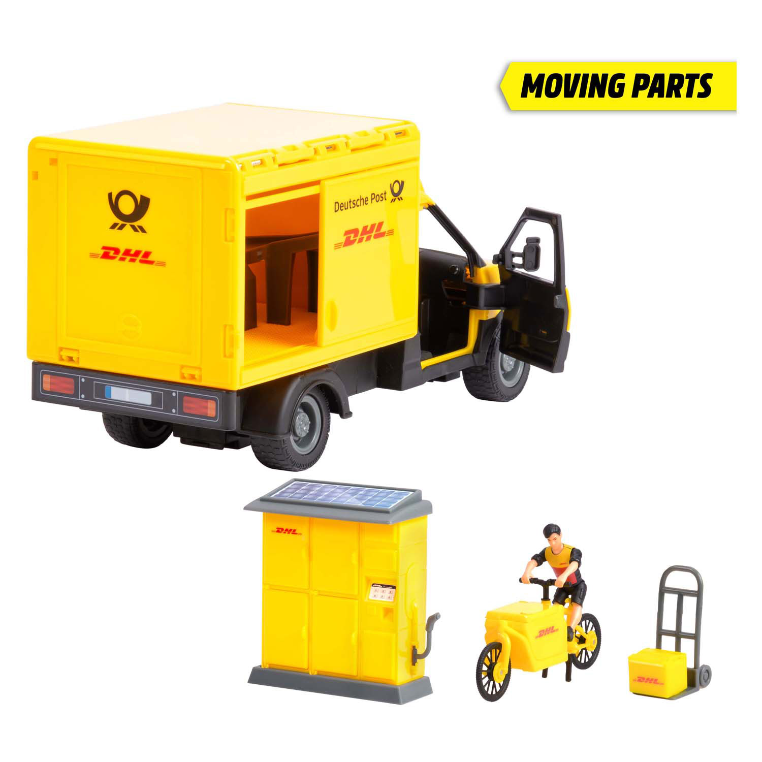 Ensemble de véhicules de livraison de colis Dickie DHL