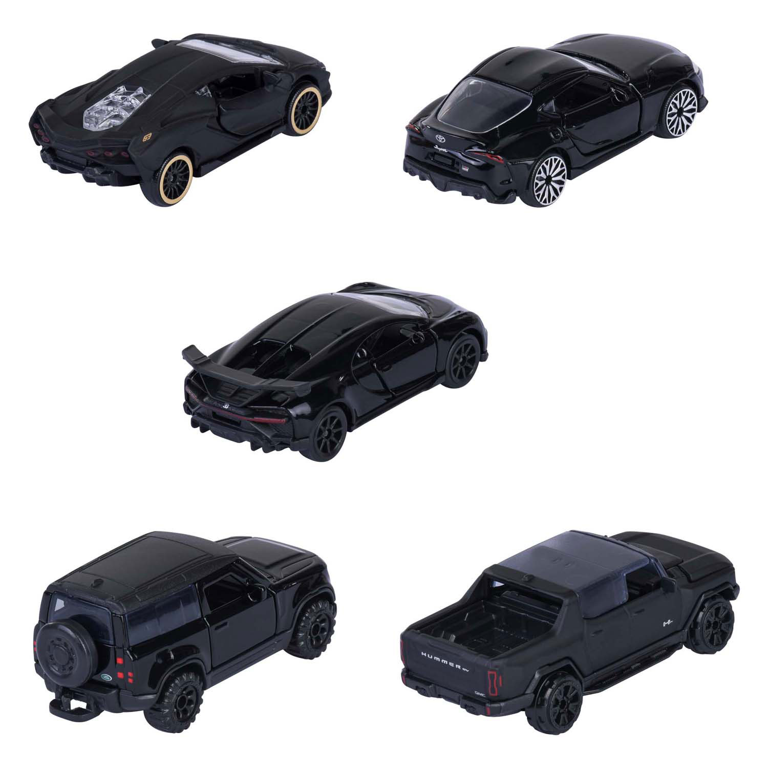 Majorette Black Edition Die-cast Voertuigen, 5dlg.
