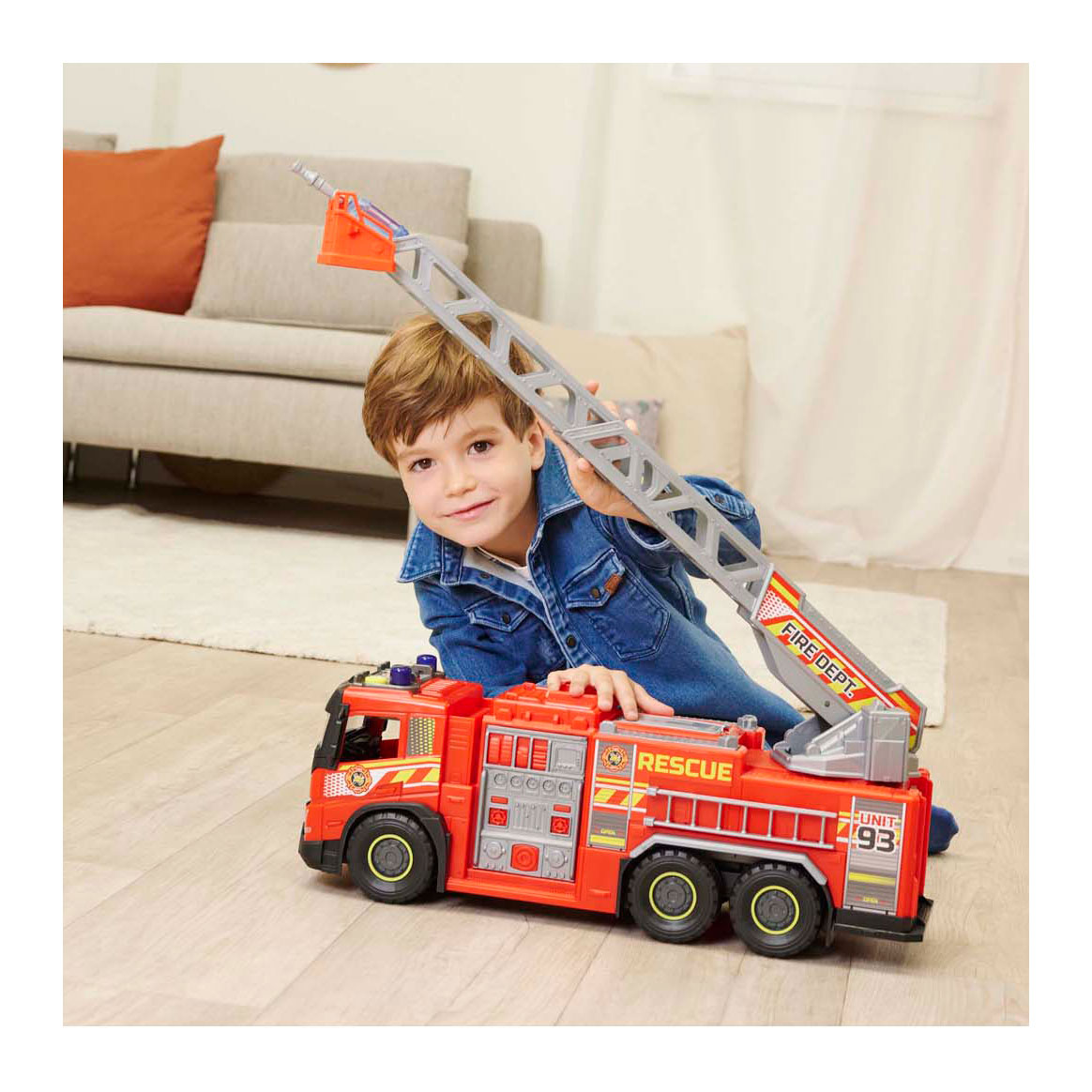 Camion de pompiers Dickie avec effets lumineux et sonores