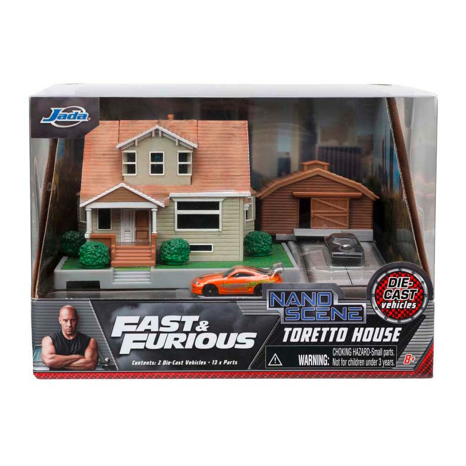 Diorama de la maison de Nano Dom de Jada Fast & Furious avec véhicules