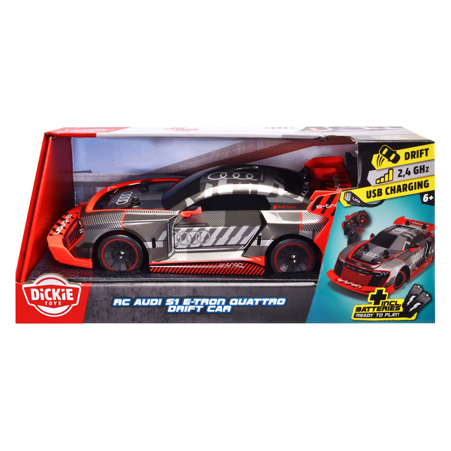 Dickie RC Audi S1 ​​E-Tron Quattro Drift Car, RTR