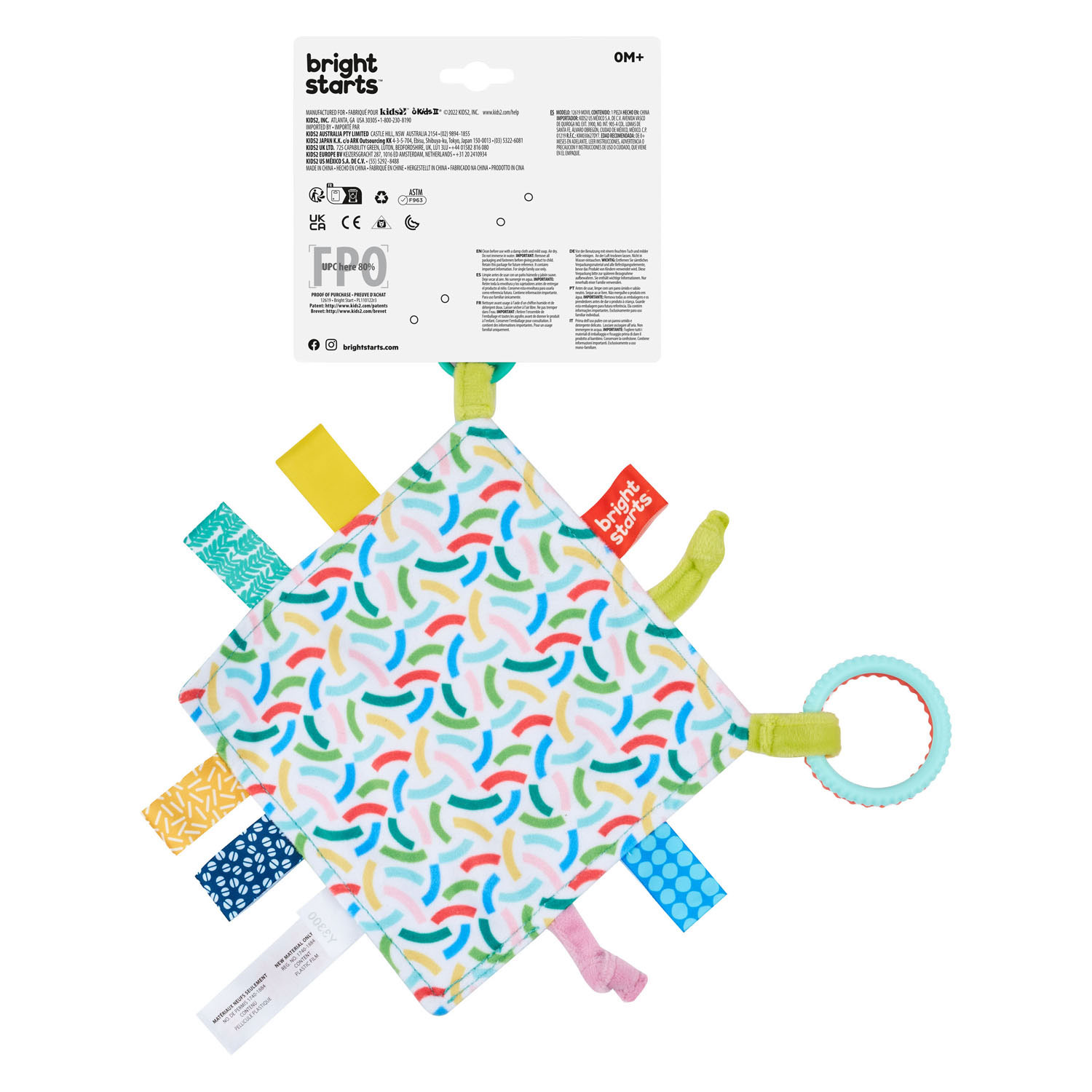 Fuzzy Feelies Knuffeldoekje met Bijtringen