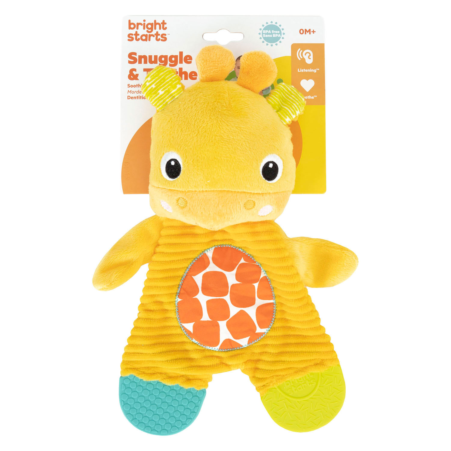 Snuggle & Teethe Pluche Knuffel met Bijtring - Giraf