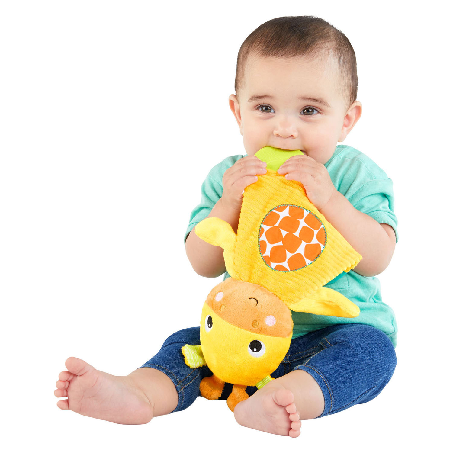 Snuggle & Teethe Pluche Knuffel met Bijtring - Giraf
